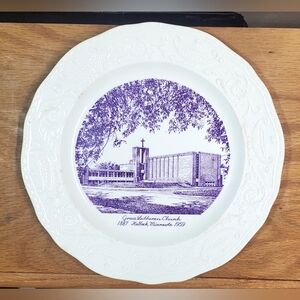 Collector Plate Hallock Grace Lutheran Church Hallock Minnesota  1887-1959